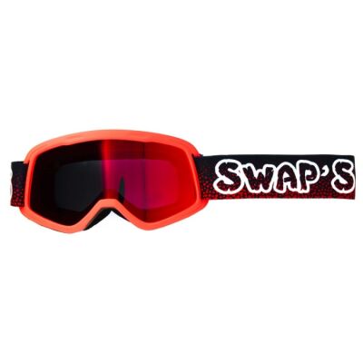 Swaps KIDS dětské motokrosové brýle červené/červené/iridium zlaté-červené